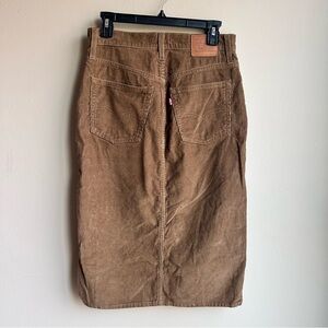 Levi’s Brown Corduroy Midi Skirt